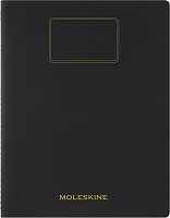 Zeszyt Moleskine Student Cahier XXL (21.6X27.9 cm) w Linie Czarny (Moleskine Student XXL Ruled Black Soft Cover) - 8056999276867